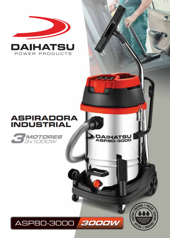 Aspiradora 3000W ASP80-3000 Daihatsu | MG Solucion