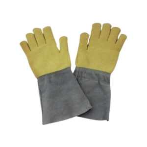 guante terrycloth kevlar con puño de cuero