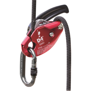 Descensor D4 Doble Stop con Antipánico para Cuerdas 10.5–11.5mm X-Urban