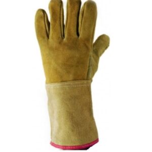 Guante Descarne Americano Amarillo con Puño Largo