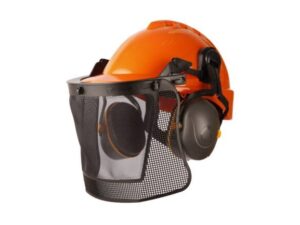 Kit Forestal con Protector Facial de Malla, Soporte y Auditivo