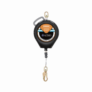 EQUIPO RETRACTIL XR30C EN CABLE DE ACERO 30M CON MOSQUETON GIRATORIO