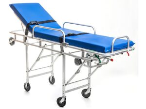 camilla automática con patas de aluminio retractiles para ambulancia