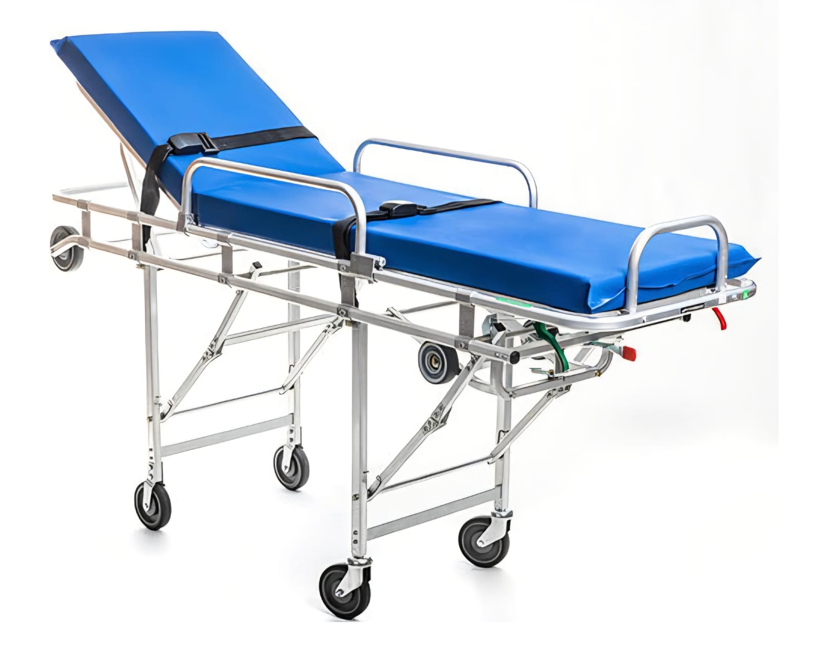 camilla automática con patas de aluminio retractiles para ambulancia