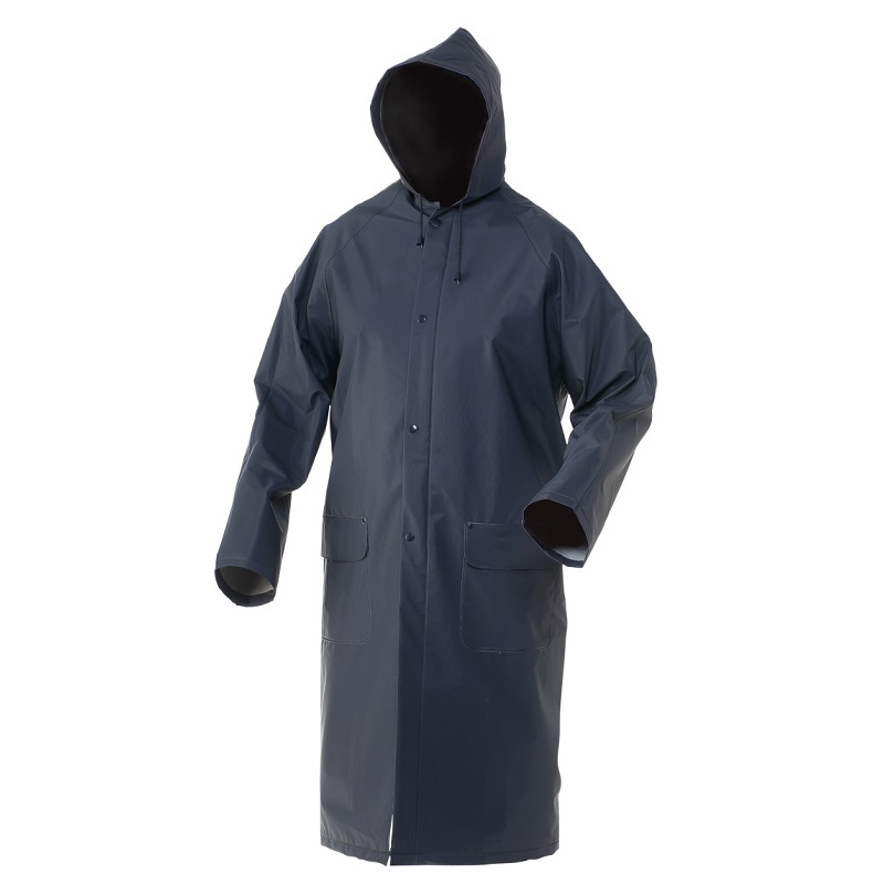 CAPA DE LLUVIA DE PVC AZUL