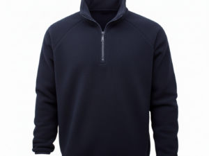 BUZO POLAR DE MEDIO CIERRE AZUL MARINO