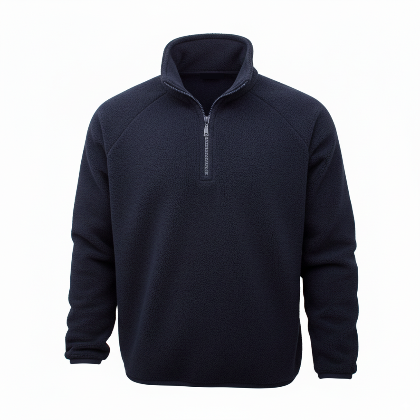 BUZO POLAR DE MEDIO CIERRE AZUL MARINO