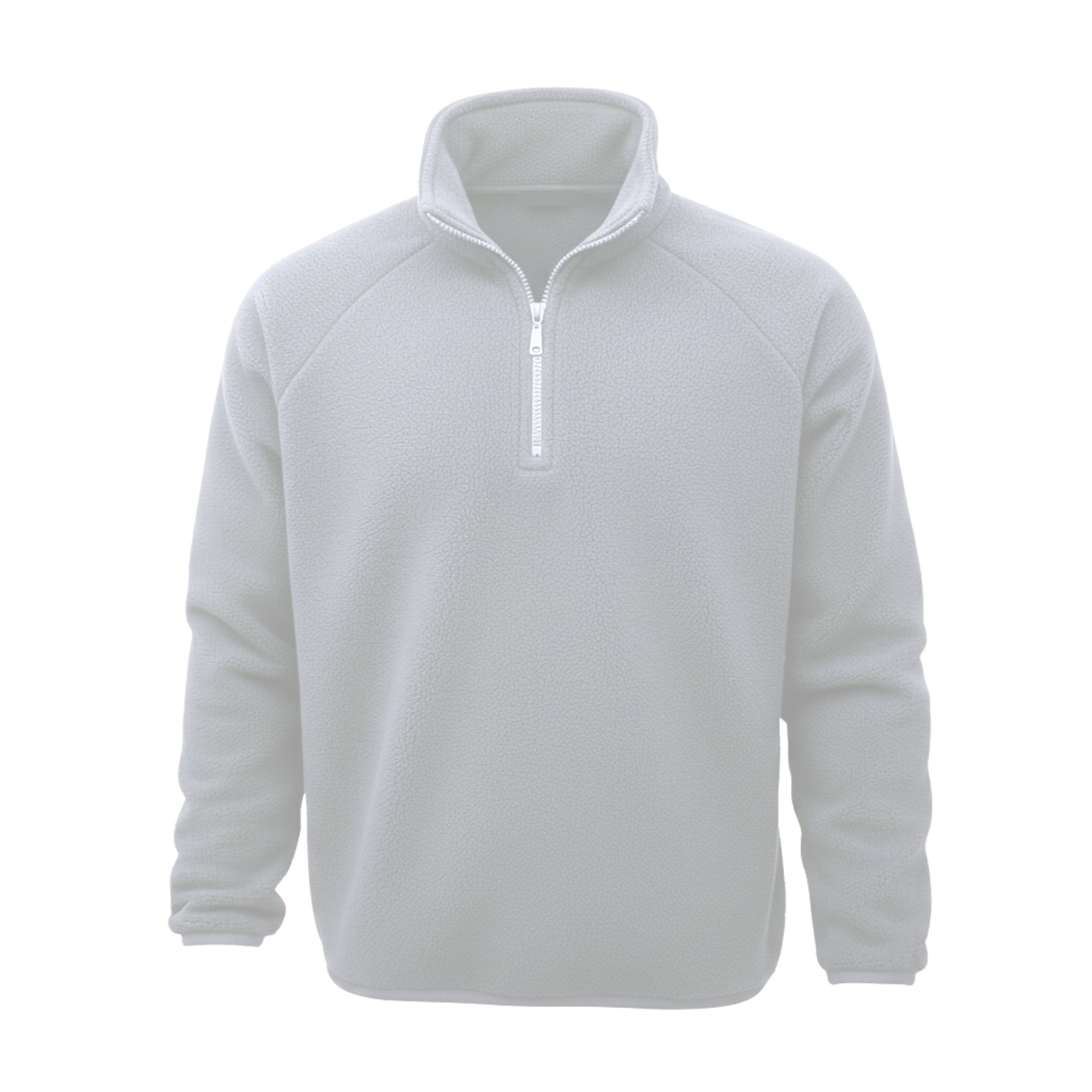 BUZO POLAR DE MEDIO CIERRE BLANCO