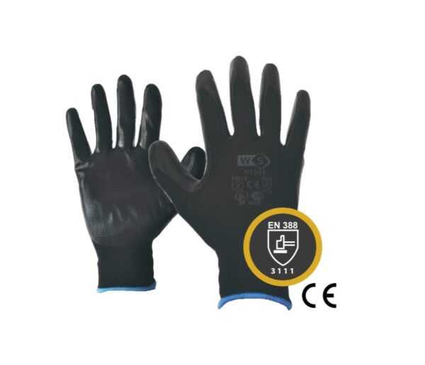 Guante N1501 Poliéster Bañado en Nitrilo | Alta Destreza
