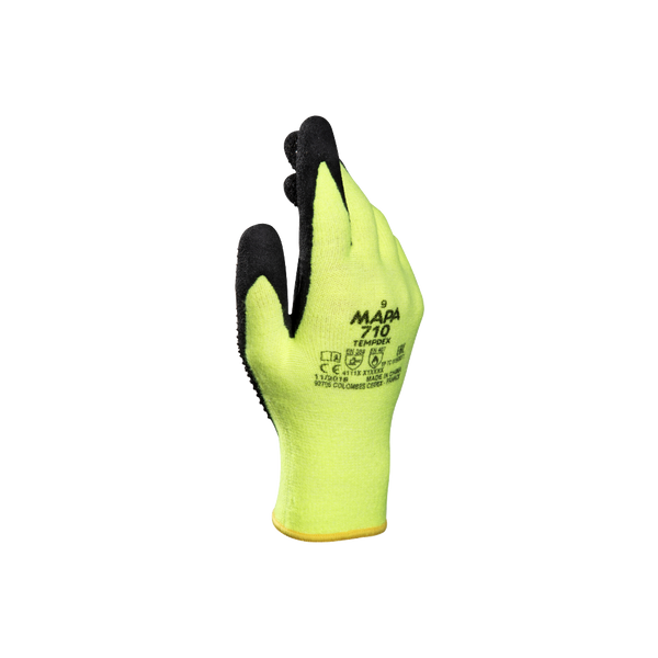 Guantes TempDex 710 Mapa Protección Térmica Nitrilo Amarillo