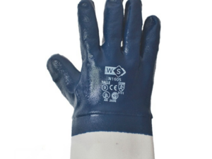 guante de nitrilo puño de lona