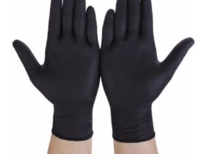 Guantes de Nitrilo Descartables Negros x 100