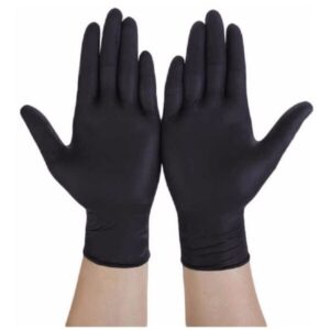 Guantes de Nitrilo Descartables Negros x 100