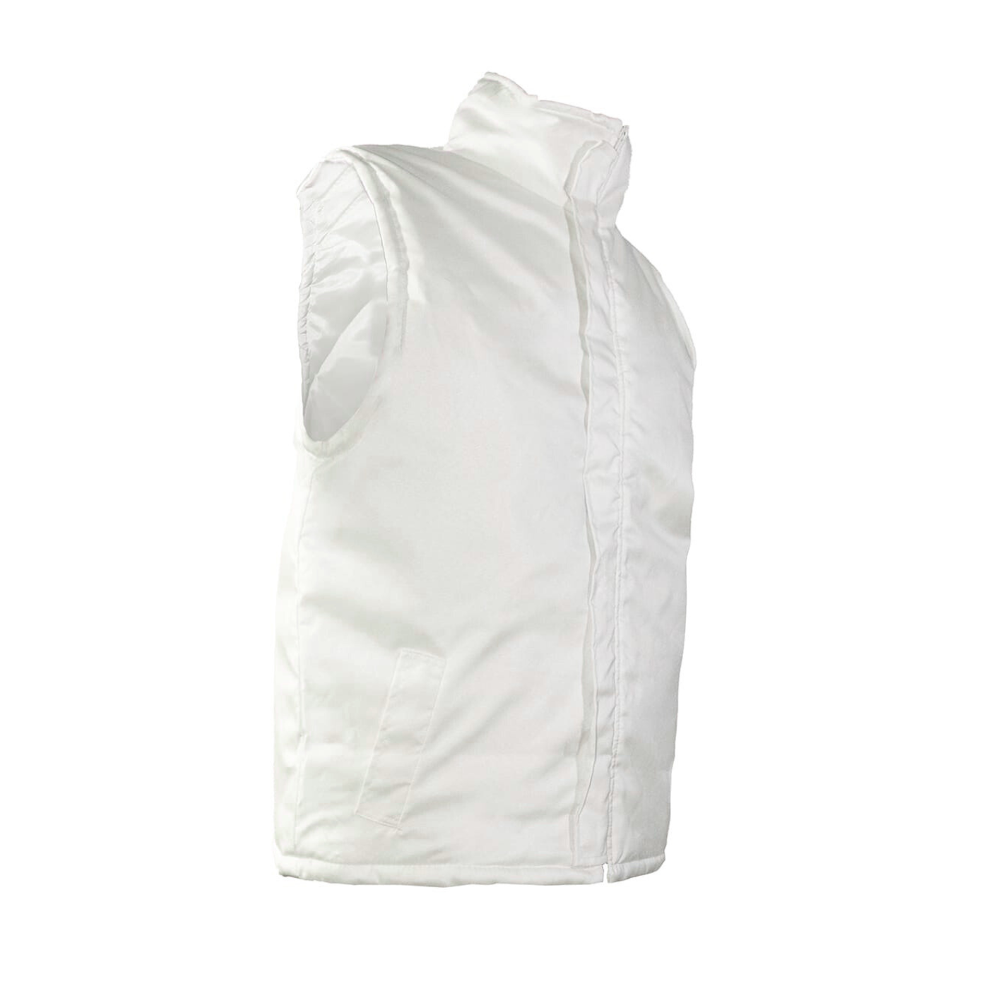 chaleco trucker blanco